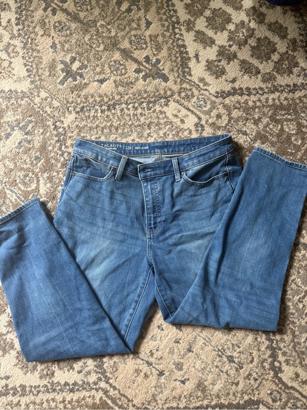 Talbots Women’s Mid Blue Cropped Ankle Jeans
